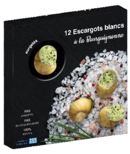 Frozen White escargots à la bourguignonne